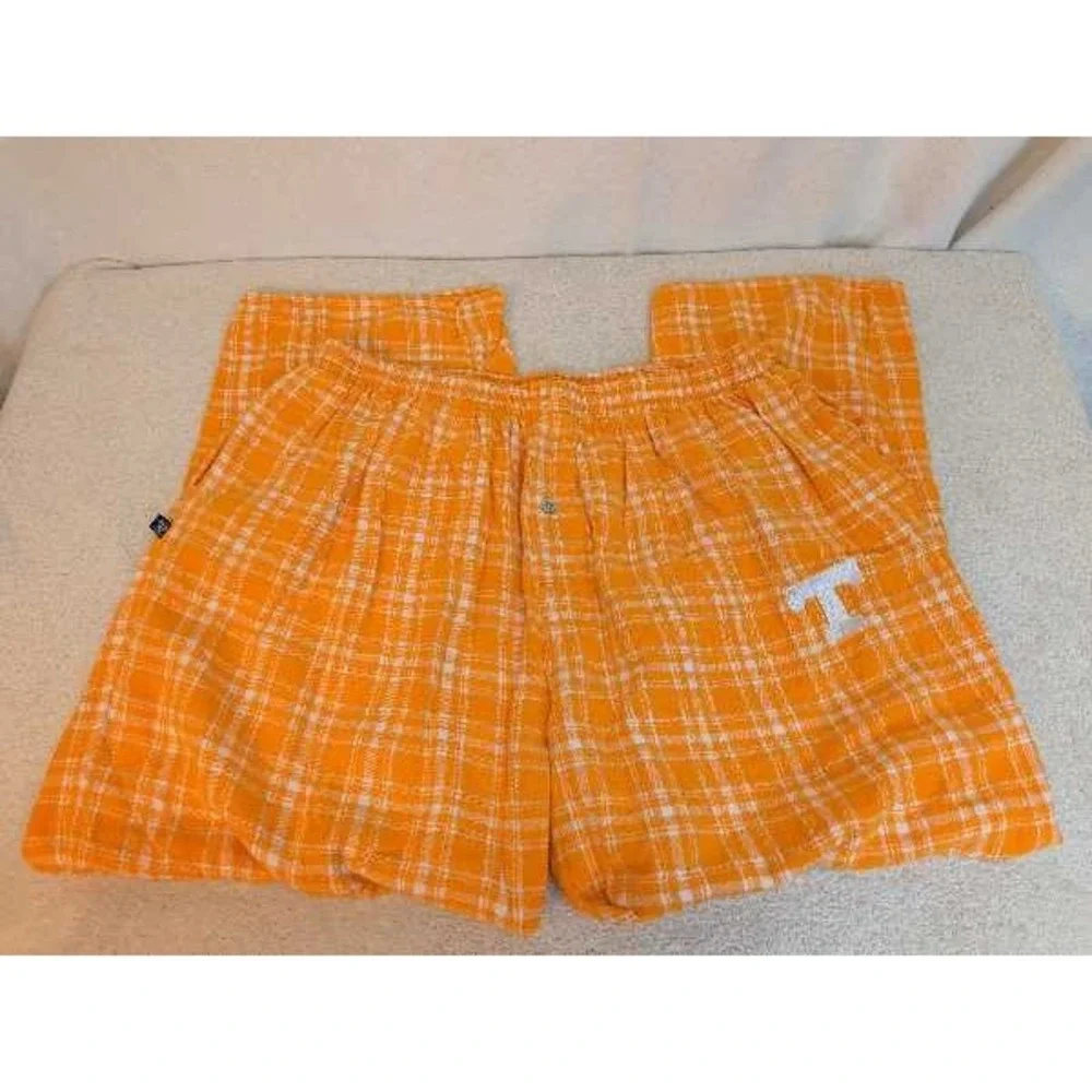 Concepts Sport Orange Plaid Pajama Pants Tennessee Volunteers T Logo XL